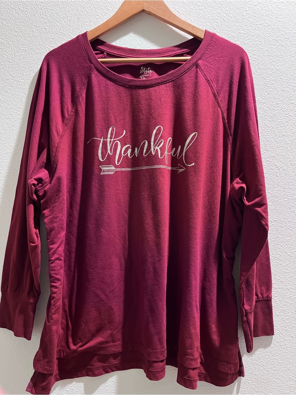 State of Mind Berry Graphic Tunic